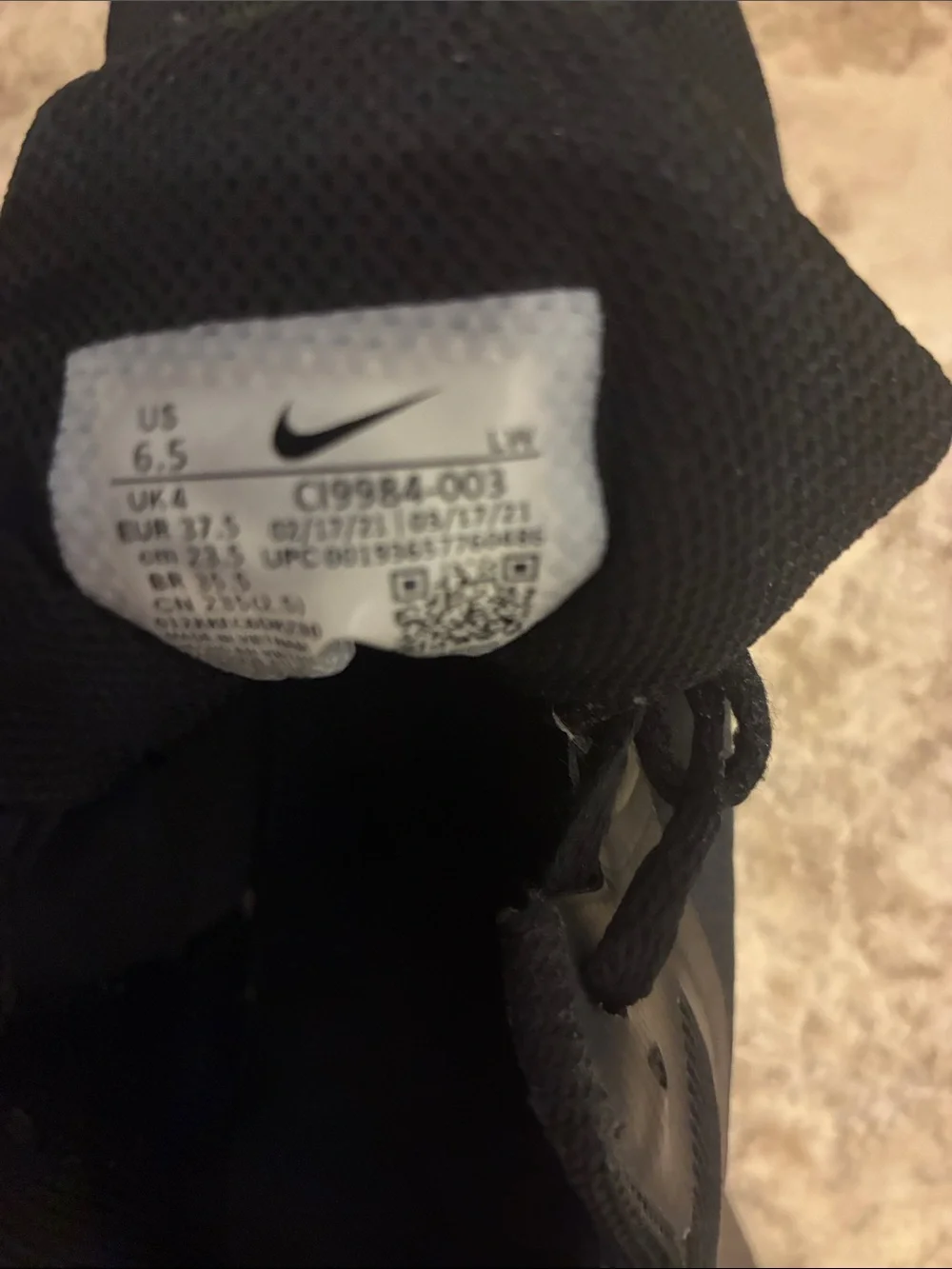 Nike Kids youth 6.5 Black Athletic Running Shoes girls - Picture 9 of 10